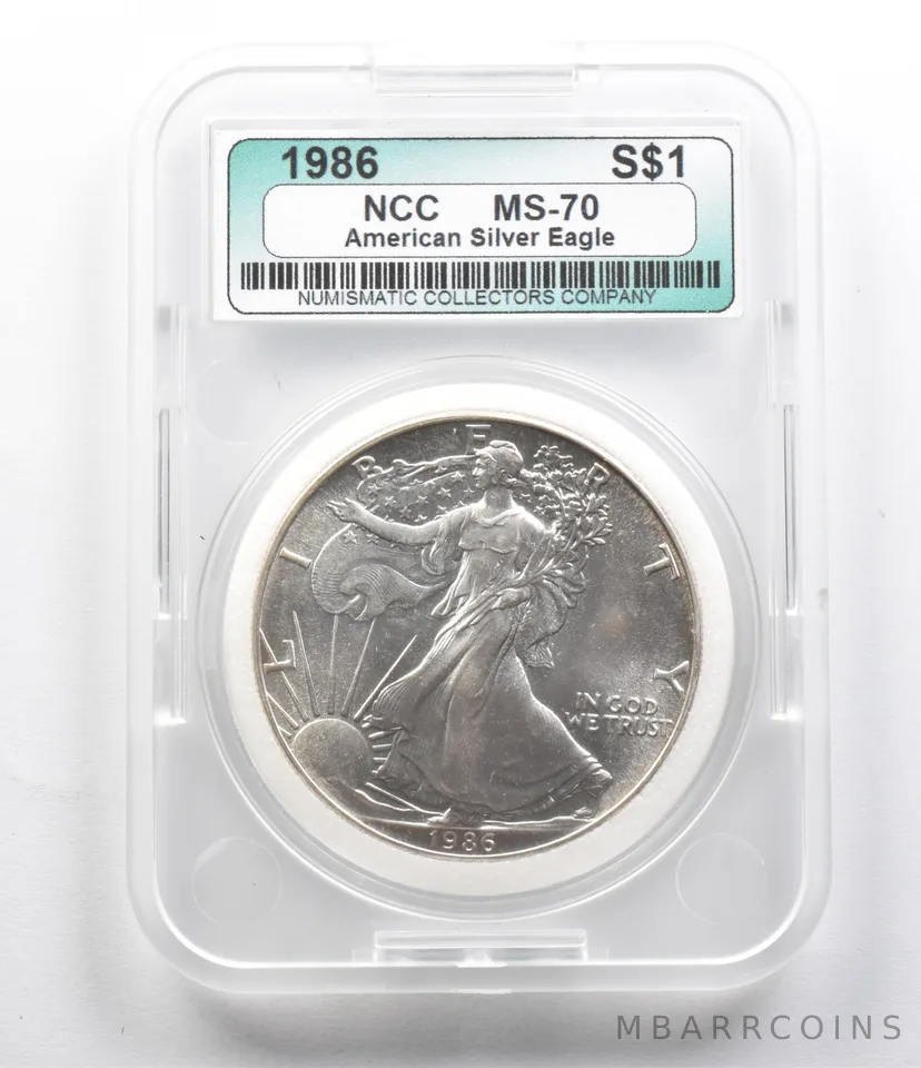 1986 American Silver Eagle a5951