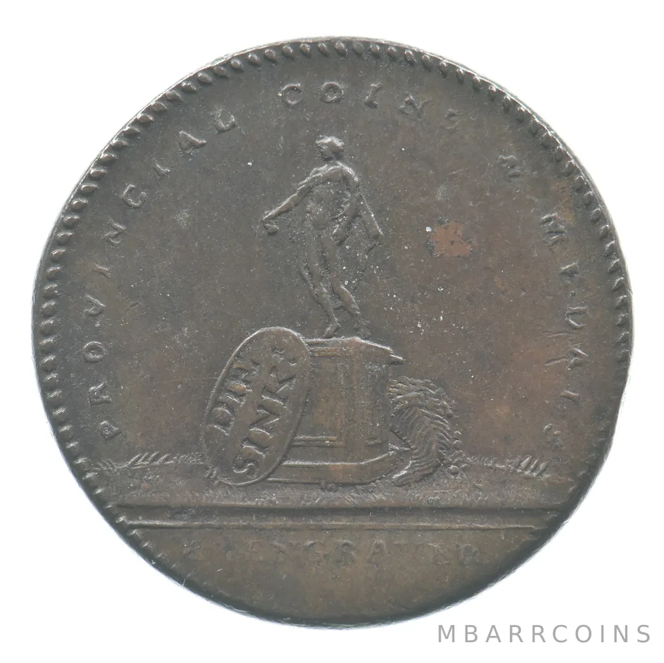 1790s Warwickshire Birmingham Token Lutwyches D&H 482 a6853