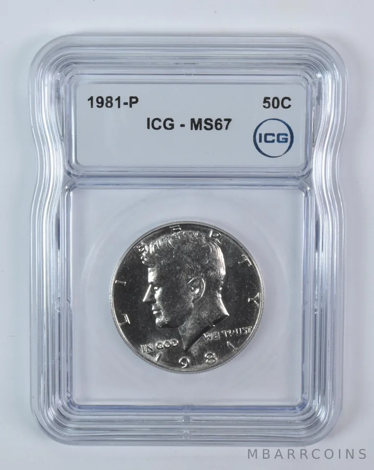 1981-P Kennedy Half Dollar MS67 ICG