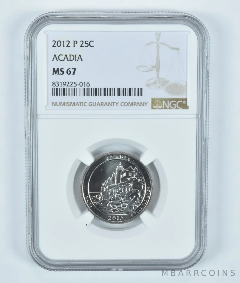 2012-P Washington Quarter ATB Acadia MS67 NGC