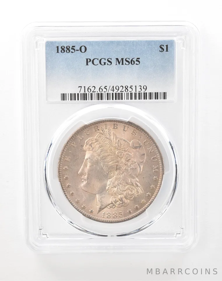 1885-O Morgan Silver Dollar MS65 PCGS Light Toning *2060