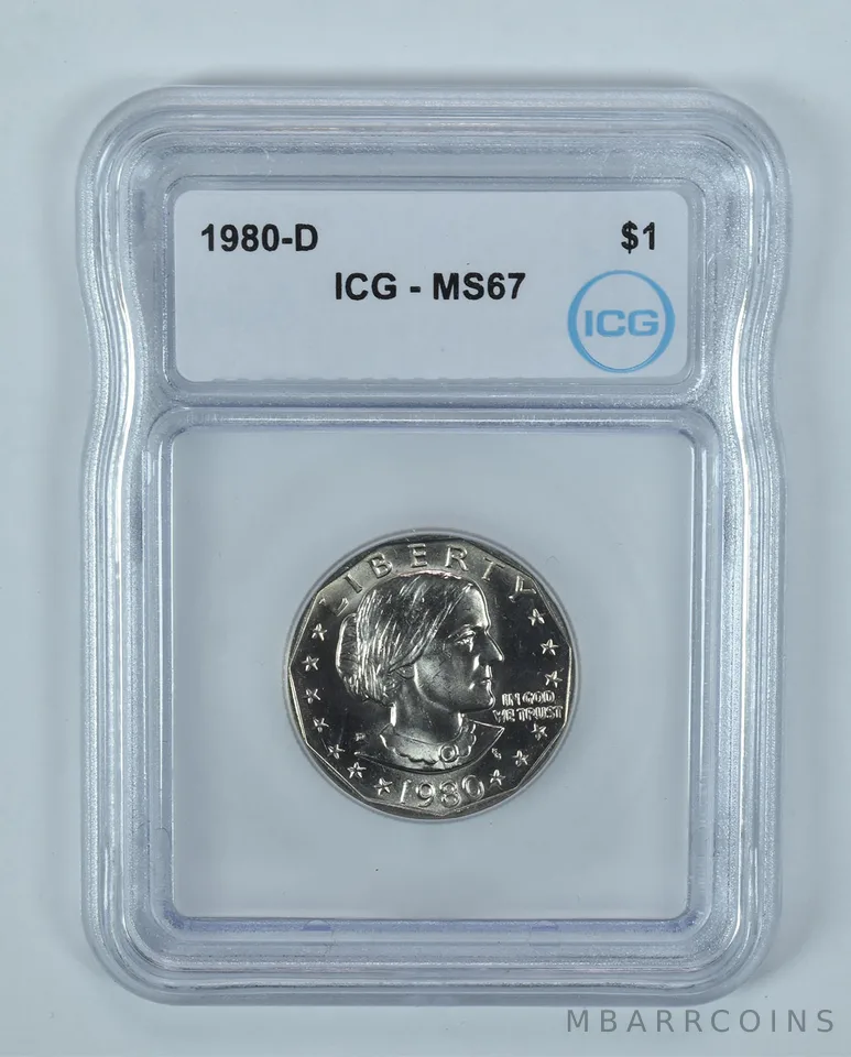 1980-D Susan B Anthony $1 MS67 ICG