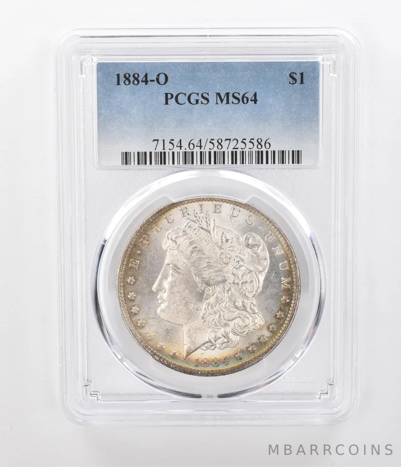 1884-O Morgan Silver Dollar MS64 PCGS Beautiful Tone *1201
