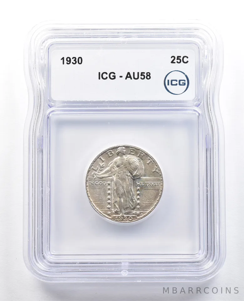 1930 Standing Liberty Quarter AU58 ICG *5028
