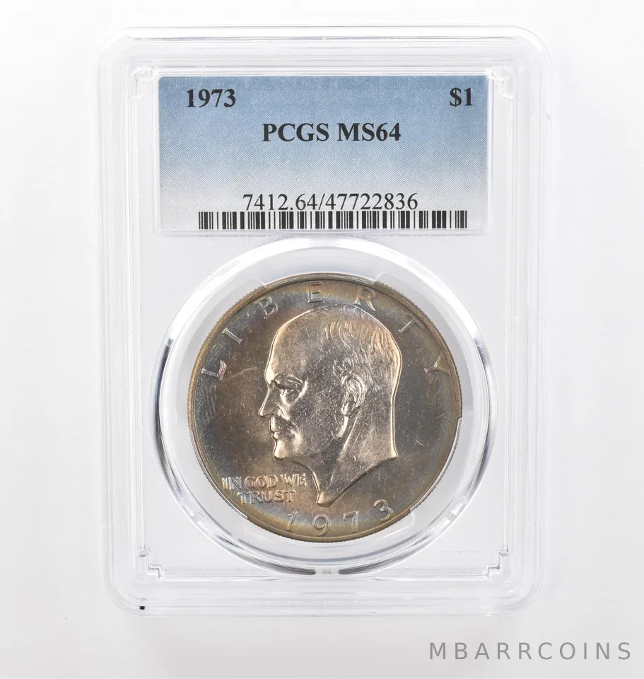 1973 Eisenhower $1 MS64 PCGS Beautiful Tone *2212