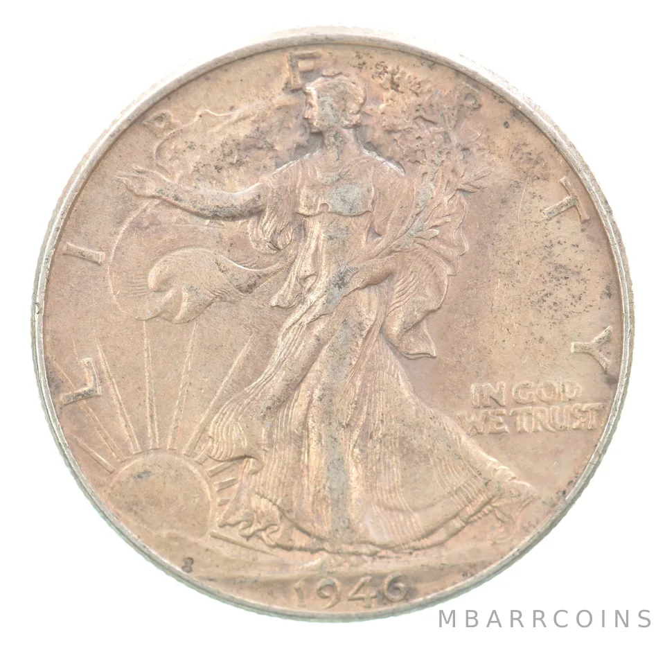 1946 Walking Liberty Half Dollar Beautiful Tone a5249