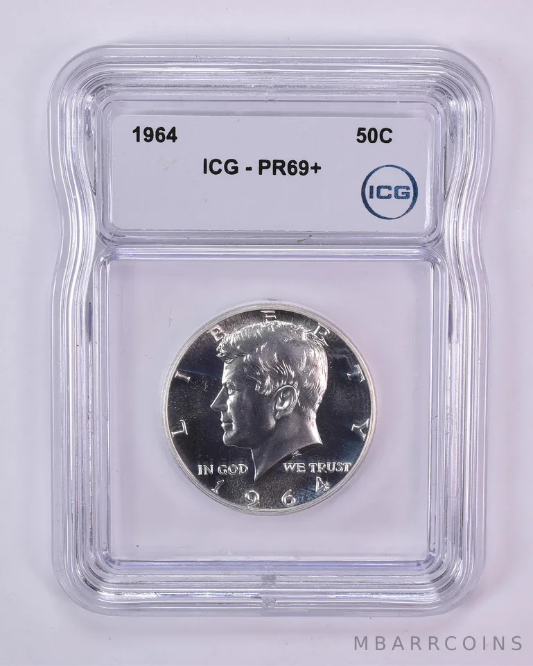 1964 Kennedy Half Dollar PR69+ ICG
