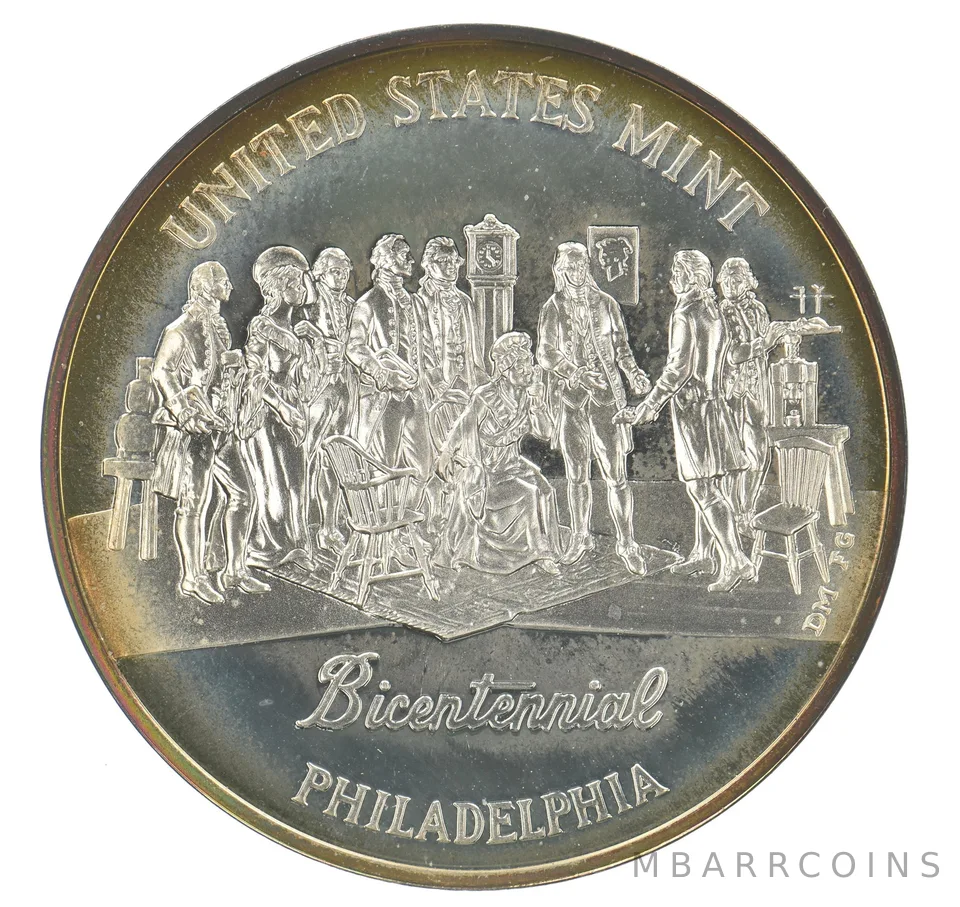 1993 US Mint Bicentennial Silver Medal Philadelphia Beautiful Tone *5406