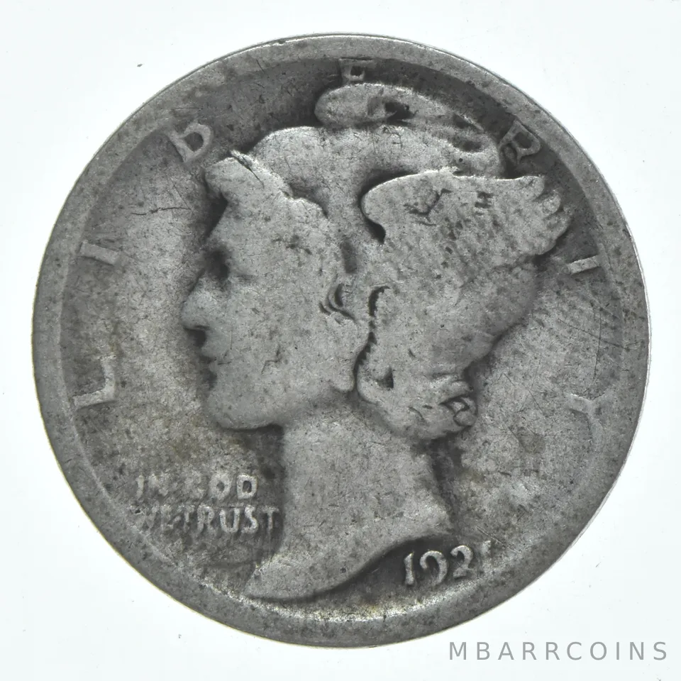 1921 Mercury Dime *6170