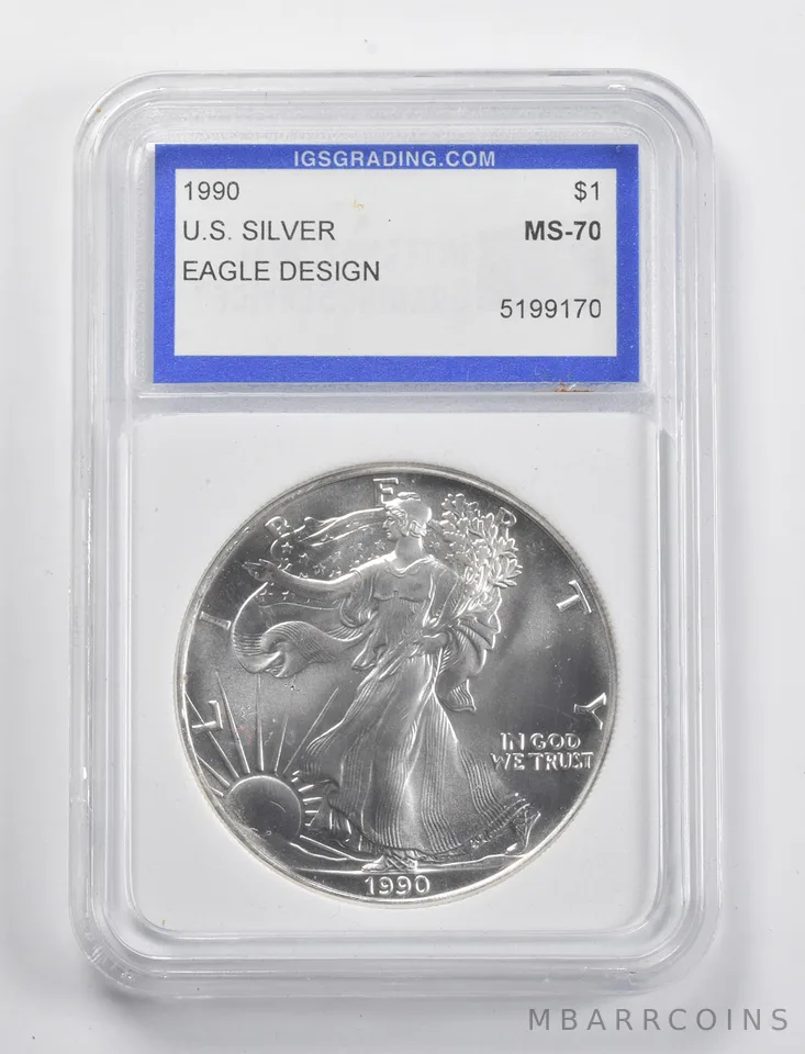 1990 American Silver Eagle *5277