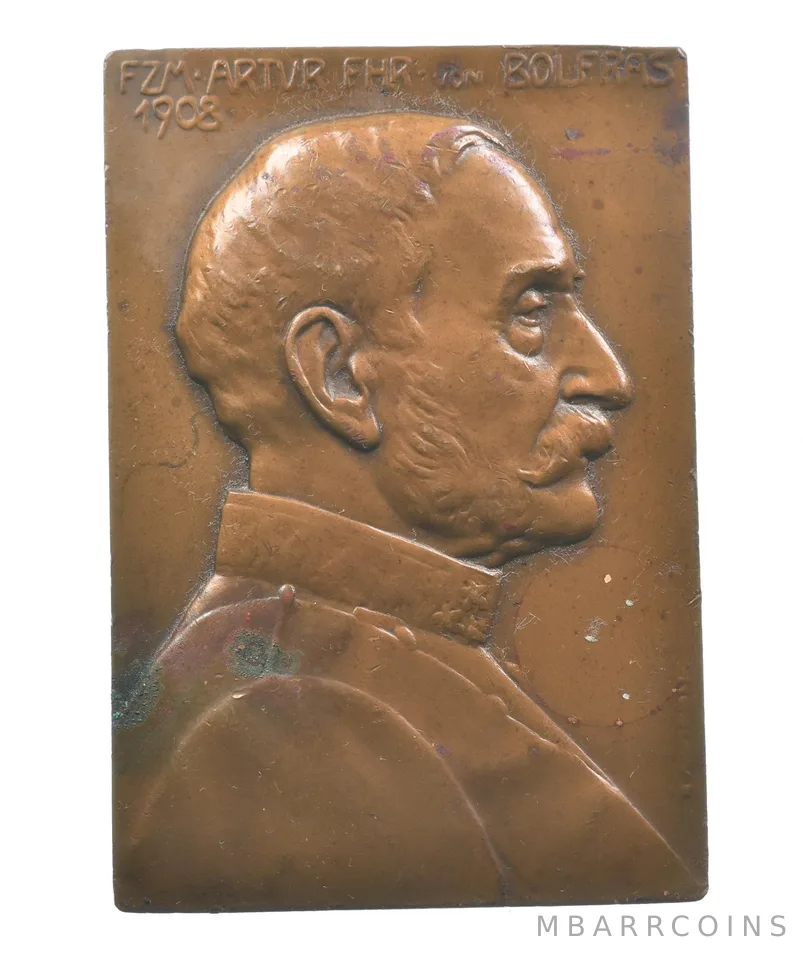 1908 Feldzeugmeister Arthur Heinrich Freiherr von Bolfras Medal *0149