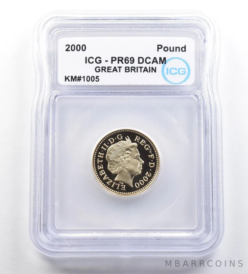 2000 Great Britain Pound KM#1005 PR69 DCAM ICG *7287