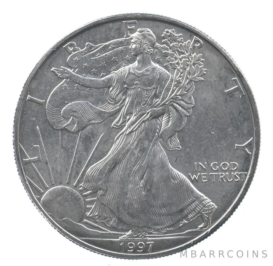 Better Date 1997 American Silver Eagle 1 Troy Oz .999 Fine Silver *604