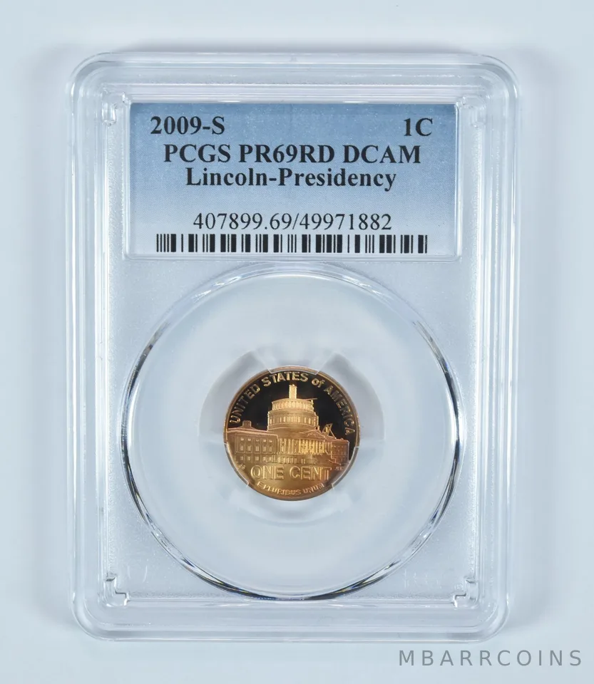 2009-S Lincoln Cent Presidency PR69 RD DCAM PCGS Blue Label