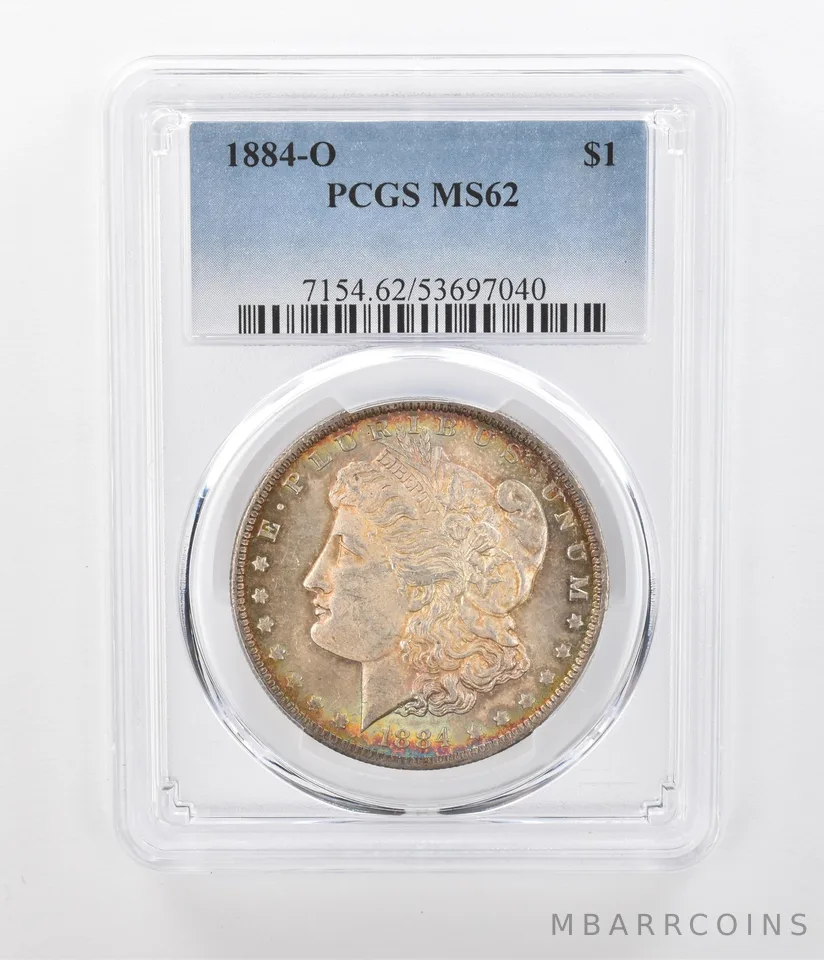 1884-O Morgan Silver Dollar MS62 PCGS Beautiful Tone *1203