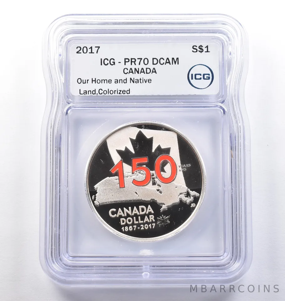 2017 Canada 1 Dollar Silver Our Home Native Land Colorized PR70 DCAM ICG *3755