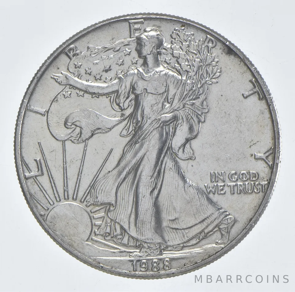 Better Date 1988 American Silver Eagle 1 Troy Oz .999 Fine Silver *192