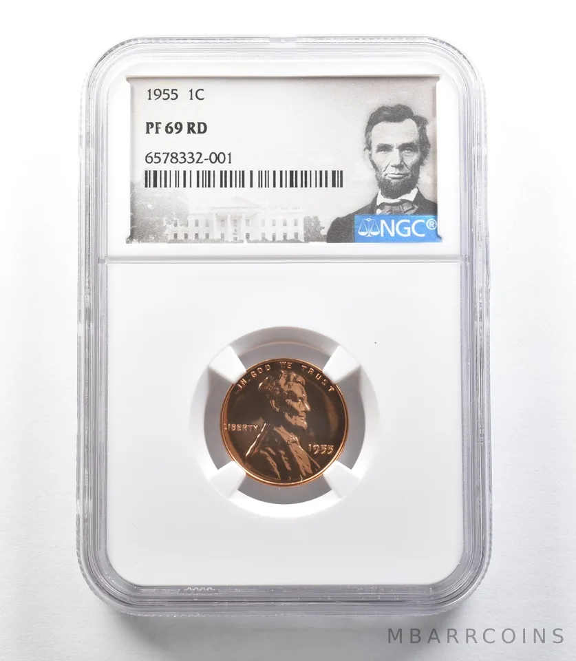 1955 Lincoln Wheat Cent PF69 RD NGC *0137