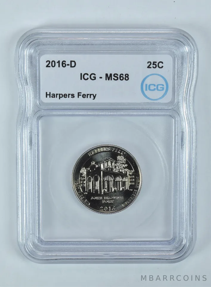 2016-D Washington Quarter ATB Harpers Ferry MS68 ICG