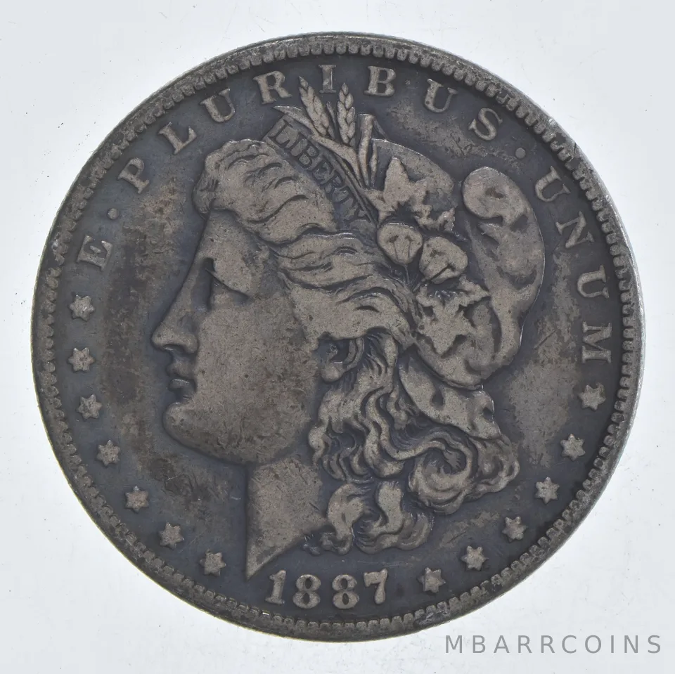 Early - 1887 Morgan Silver Dollar - 90% US Coin *036