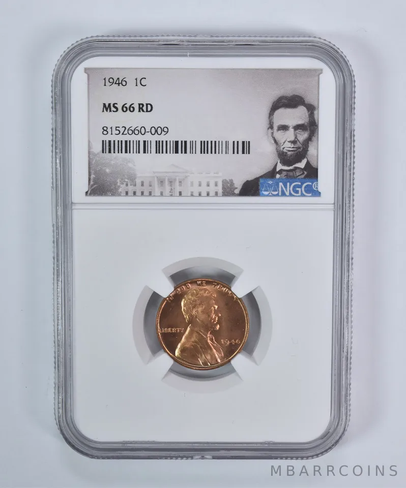 1946 Lincoln Wheat Cent MS66 RD NGC Special Label
