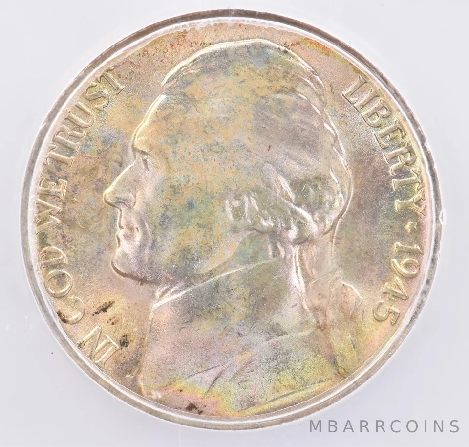 1945-D Jefferson Nickel MS68 FS ICG Beautiful Tone *2142