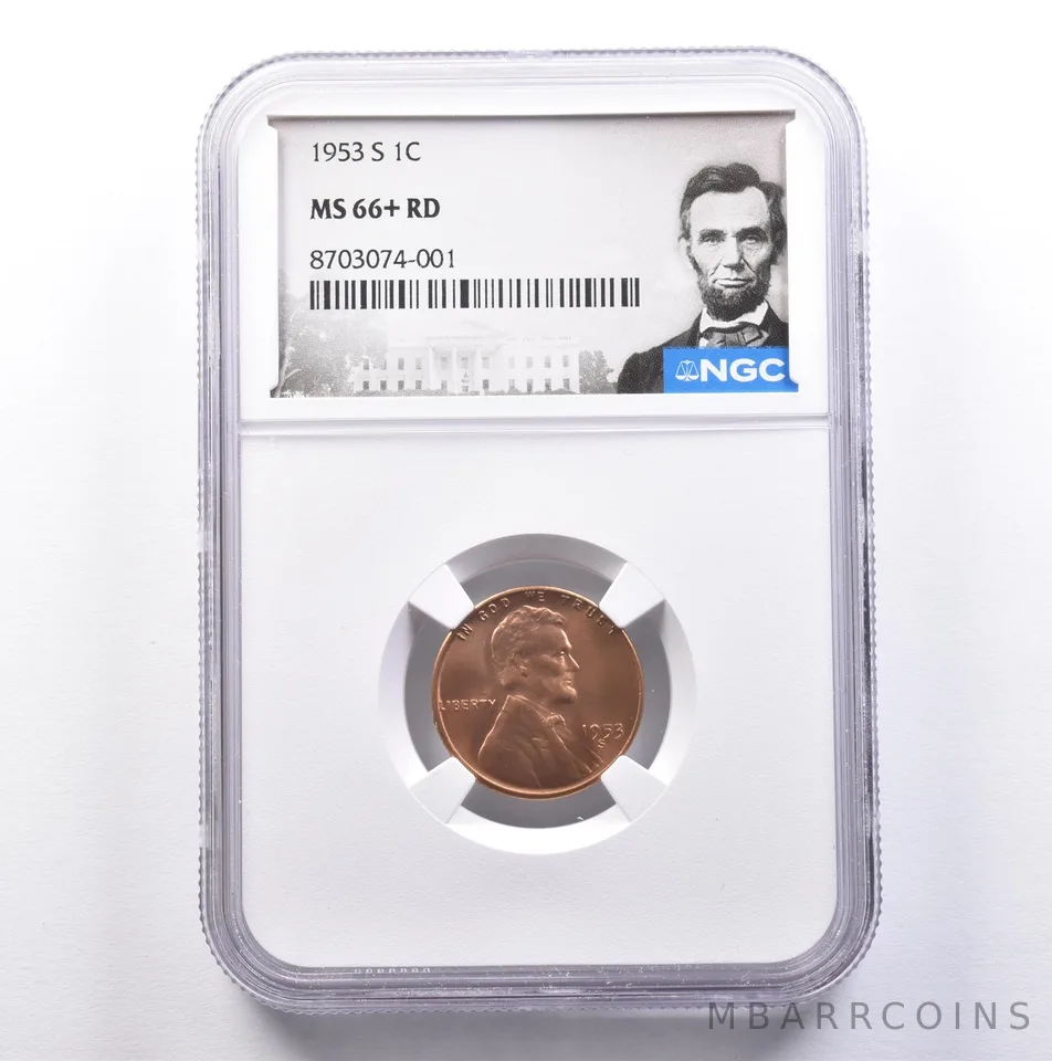 1953-S Lincoln Wheat Cent MS66+ RD NGC *9137