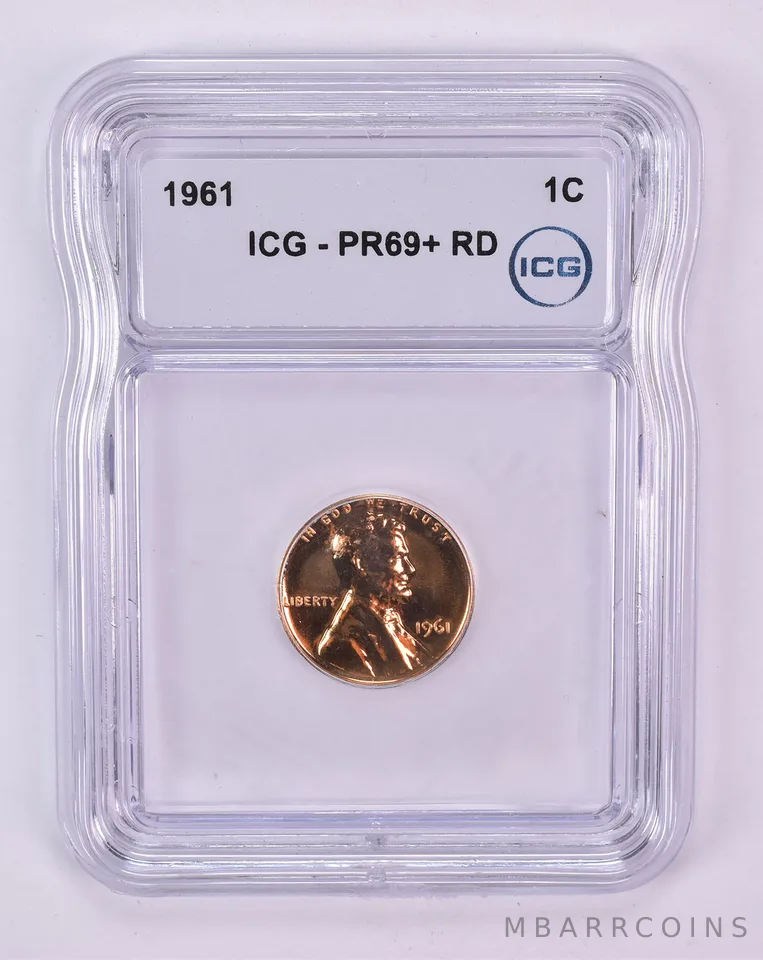 1961 Lincoln Memorial Cent PR69+ RD ICG