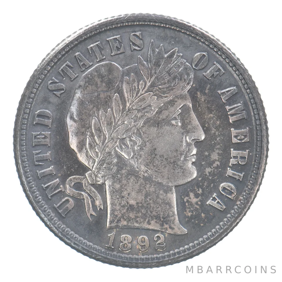 1892 Barber Dime Beautiful Tone *8902