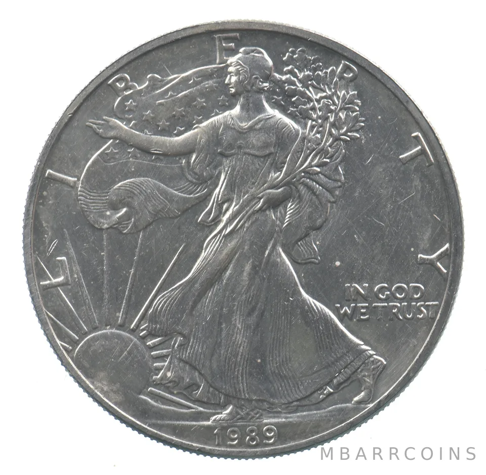 Better Date 1989 American Silver Eagle 1 Troy Oz .999 Fine Silver *568