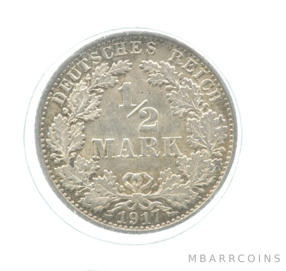 1917 A Germany Half Mark Gem Unc a0171