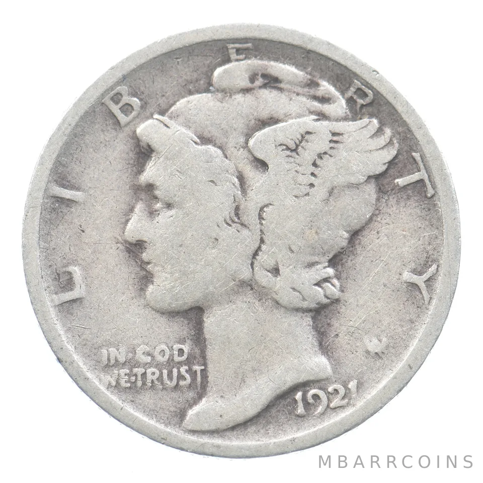 1921 Mercury Dime *4857
