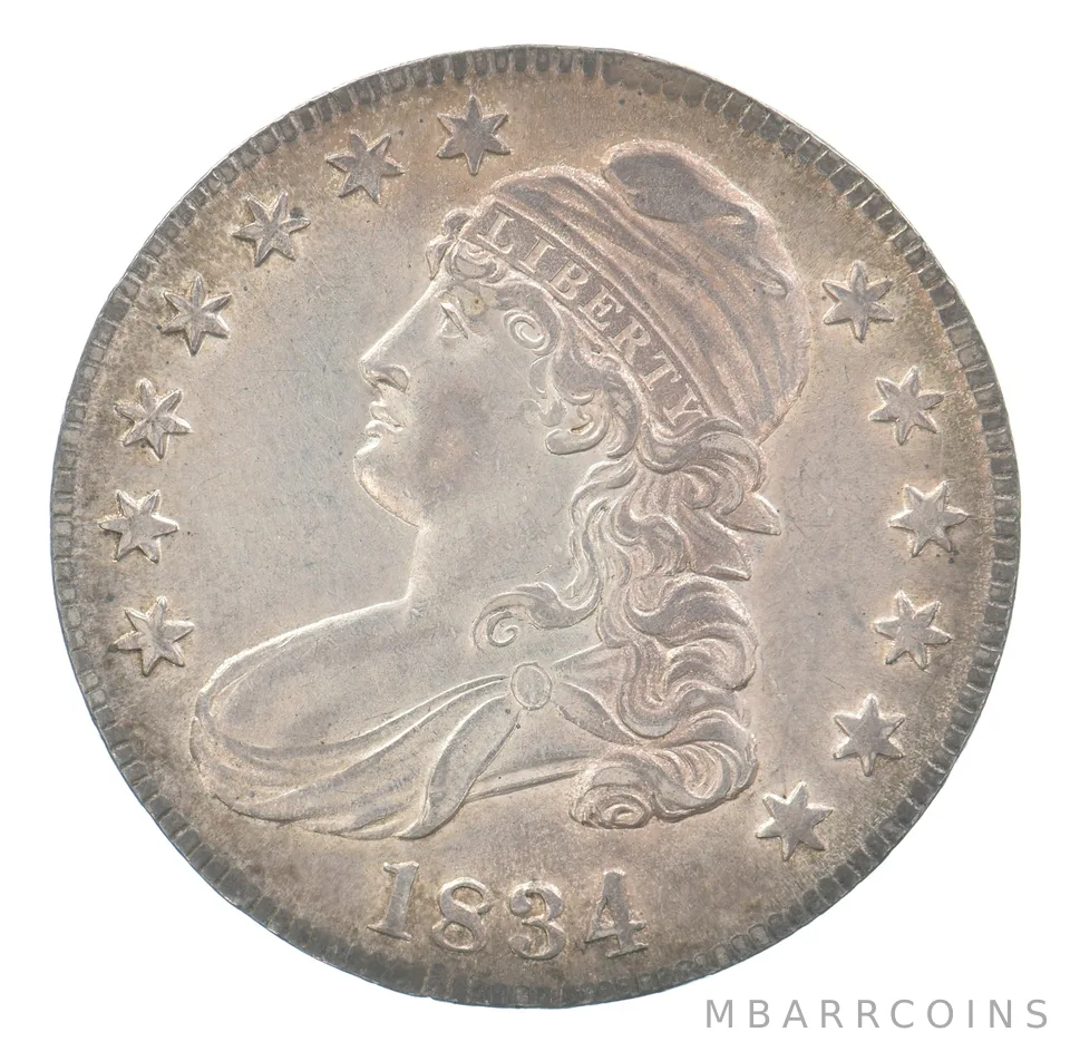 1824 Capped Bust Half Dollar Beautiful Tone *6243