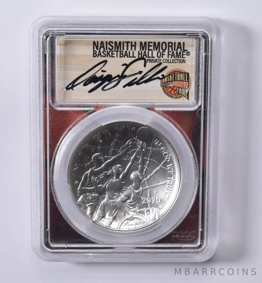 2020-P DOMINIQUE WILKINS Basketball HOF Commemorative Dollar MS70 PCGS