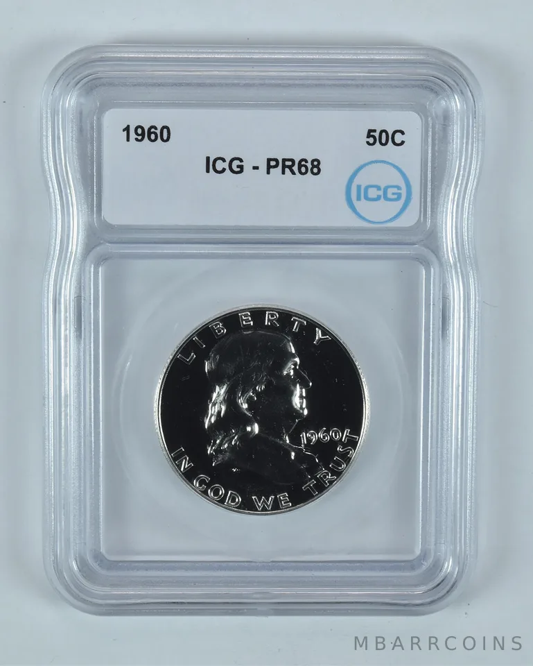 1960 Franklin Half Dollar PR68 ICG