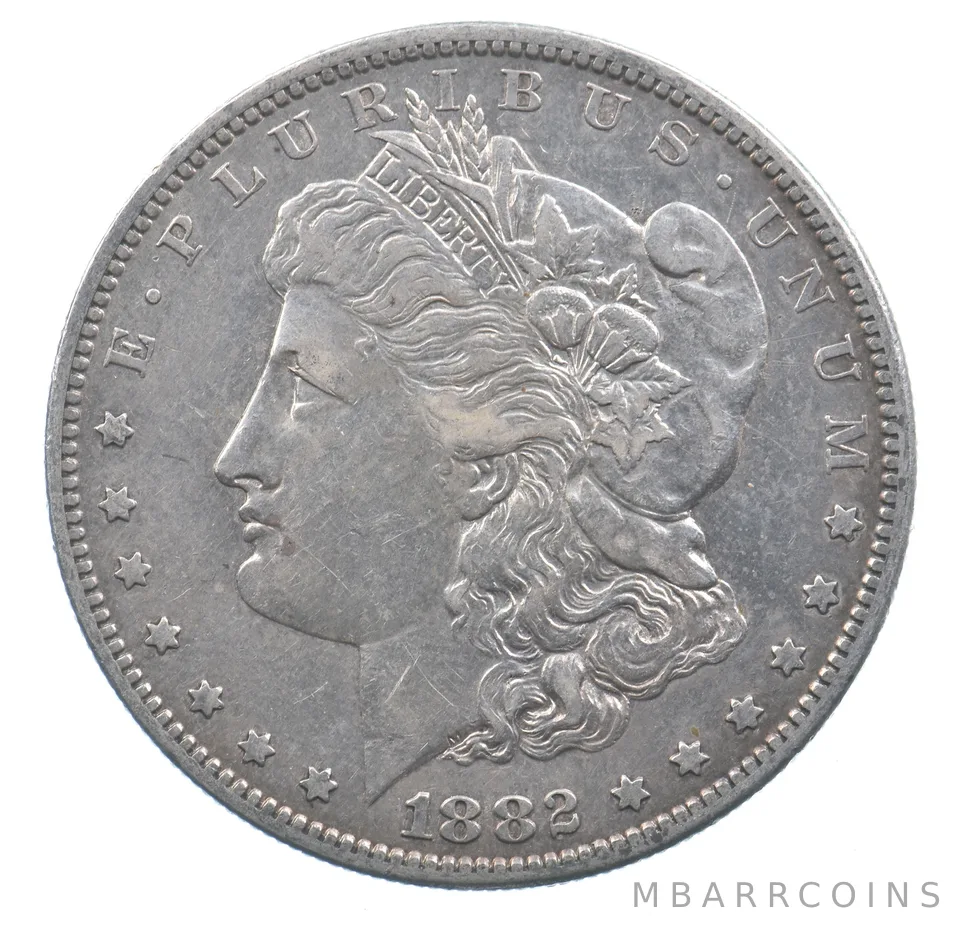 Better 1882-S Morgan Silver Dollar - 90% US Coin - Nice Coin *654