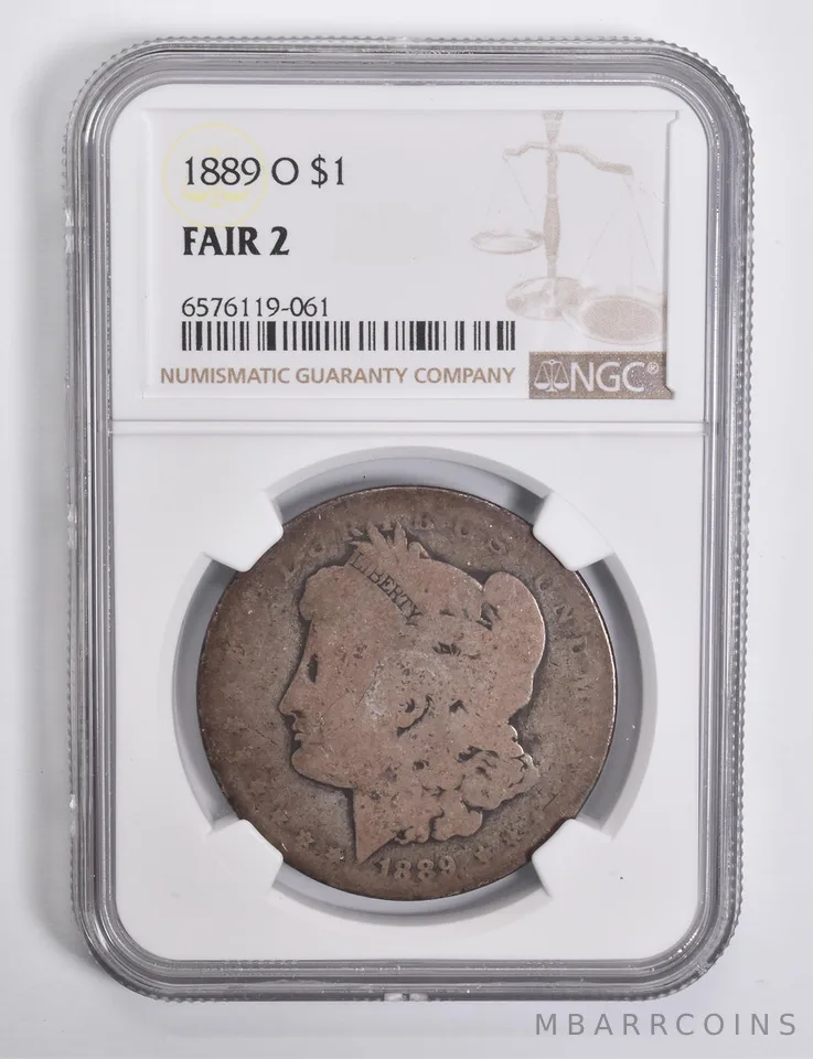 FAIR 2 1889-O Morgan Silver Dollar NGC Lowball Low Ball a4552