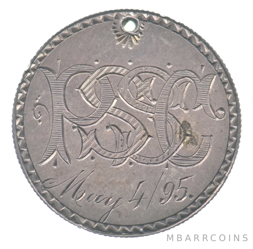 1894 Barber Quarter Love Token PSSC a8579