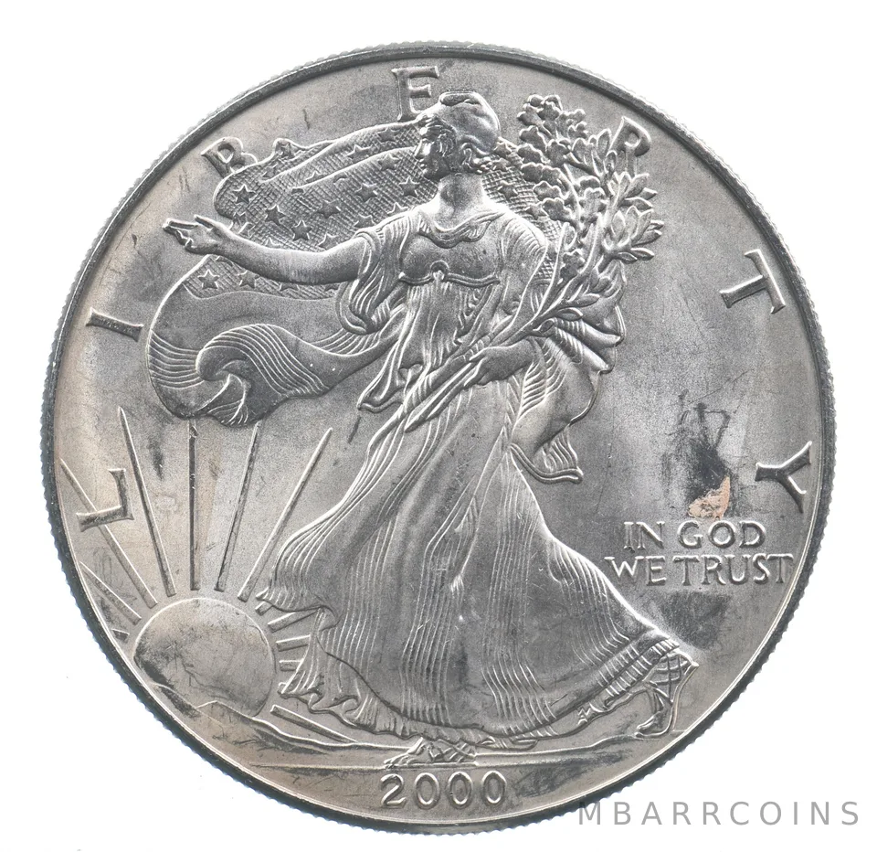 Better Date 2000 American Silver Eagle 1 Troy Oz .999 Fine Silver *637