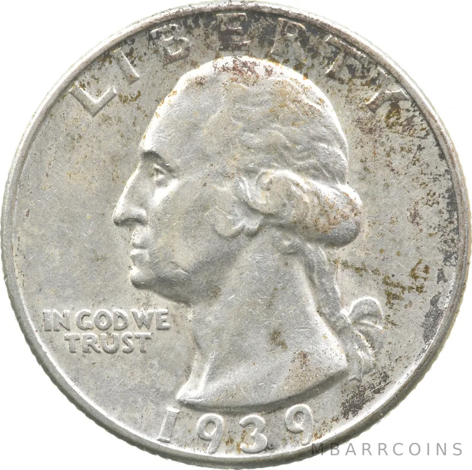 1939-D Washington Quarter a9264