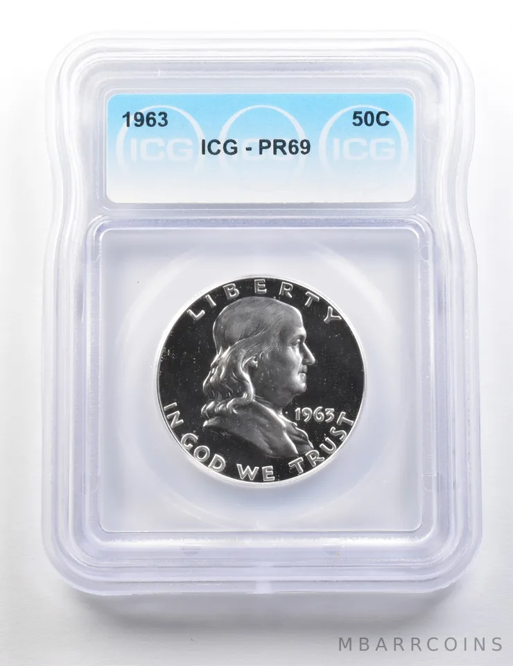 1963 Franklin Half Dollar PR69 ICG *9471