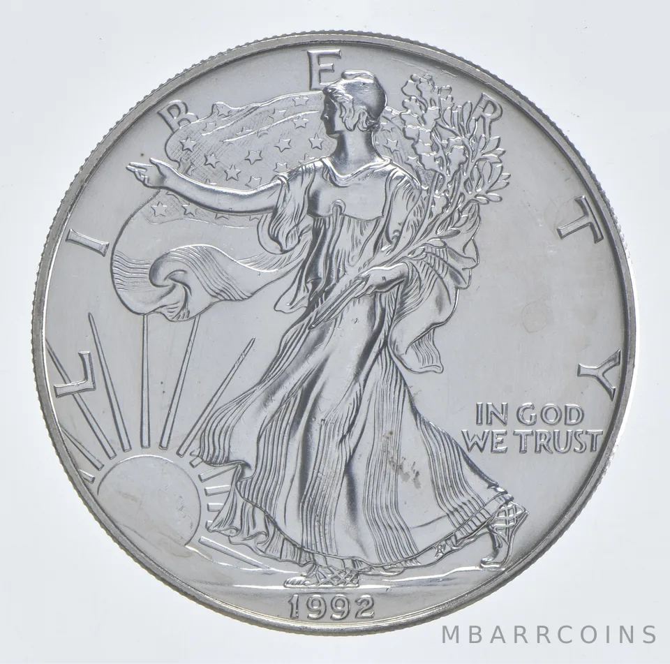 Better Date 1992 American Silver Eagle 1 Troy Oz .999 Fine Silver *969