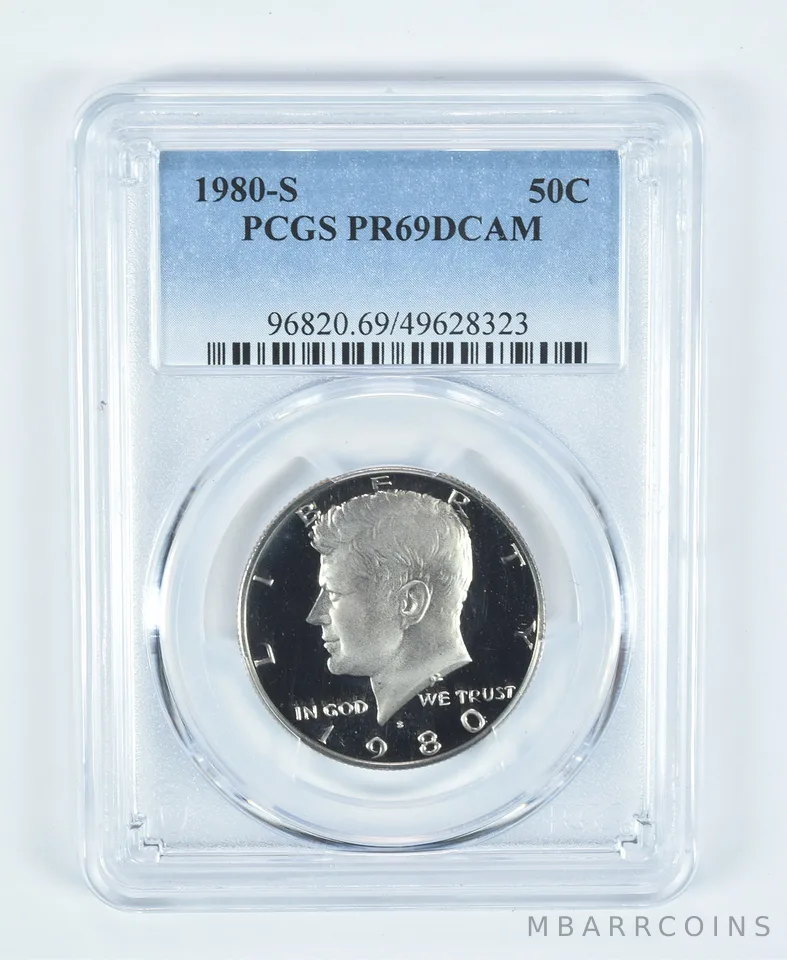 1980-S Kennedy Half Dollar PR69 DCAM PCGS Blue Label