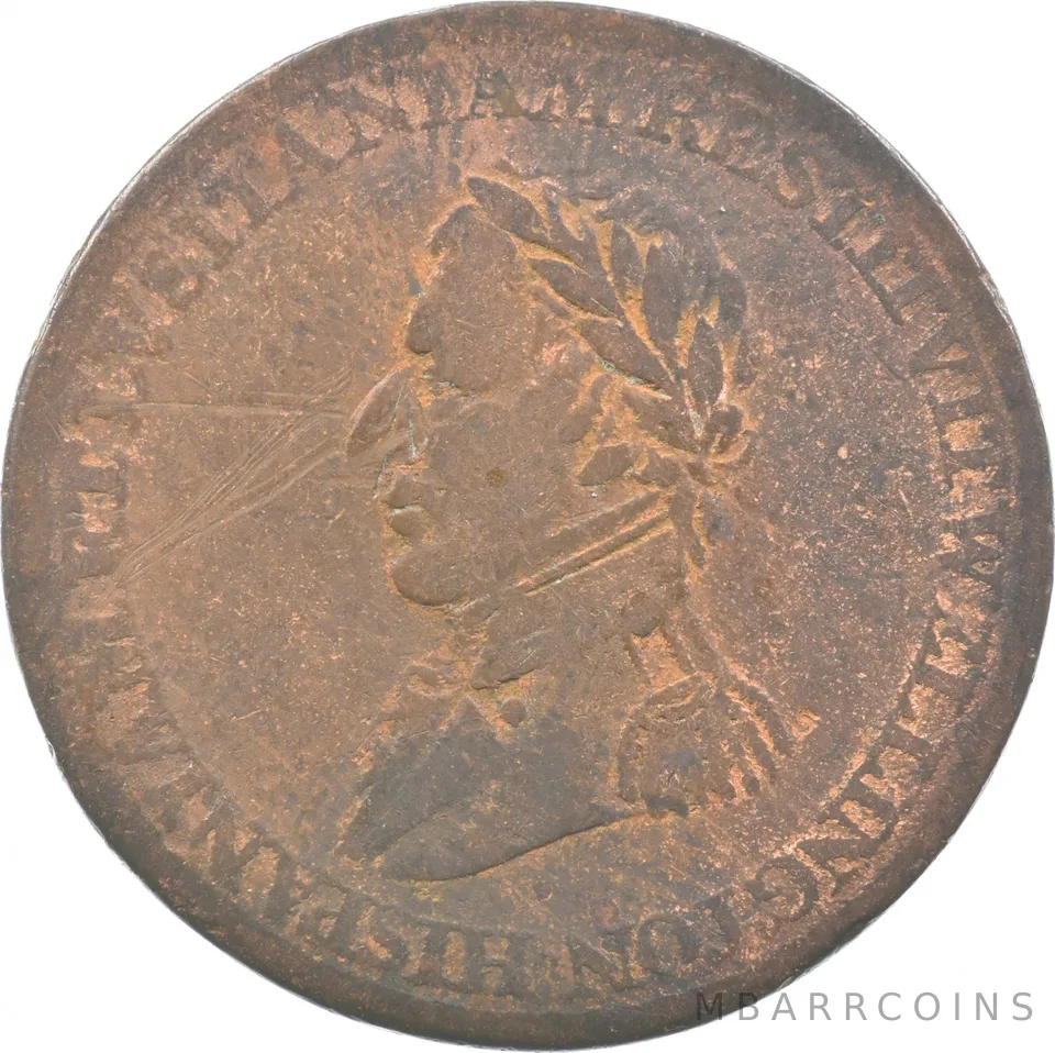 1812 Canada Half Cent Wellington Peninsular Token Salamanca *2036