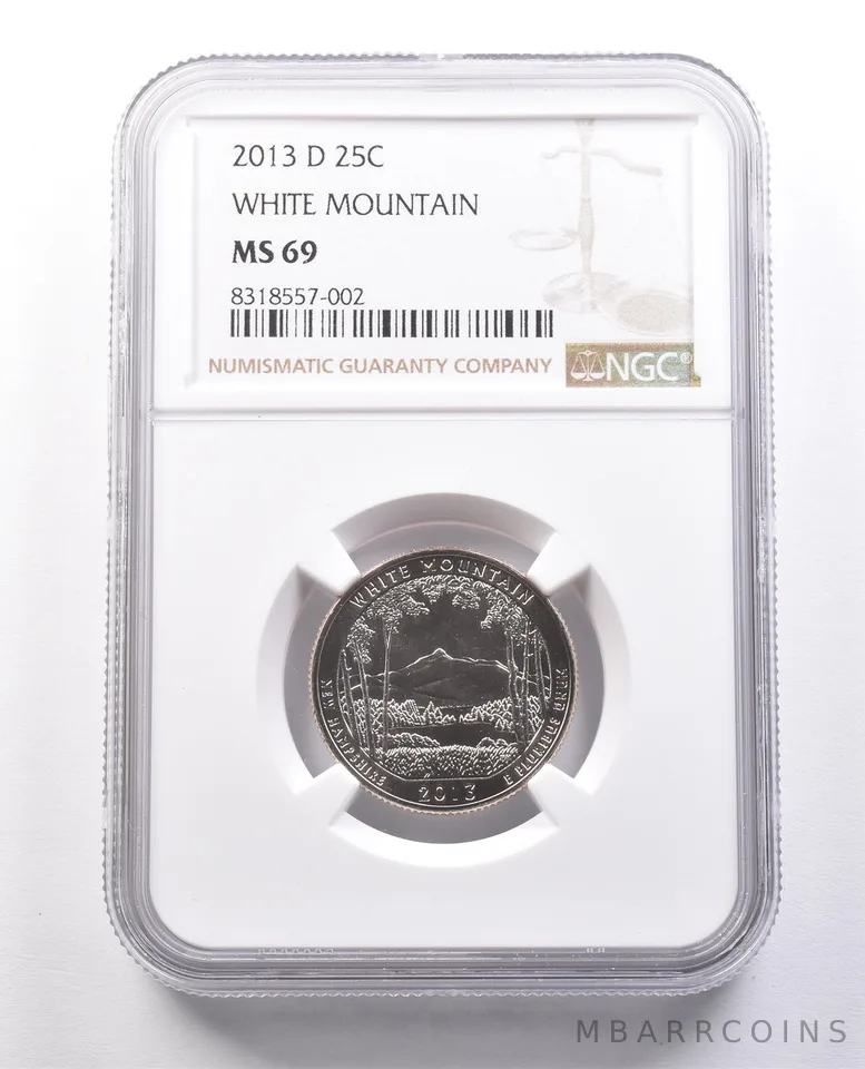 2013-D Washington Quarter White Mountain MS69 NGC *0022