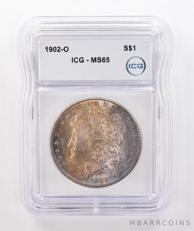 1902-O Morgan Silver Dollar MS65 ICG Beautiful Tone *2039