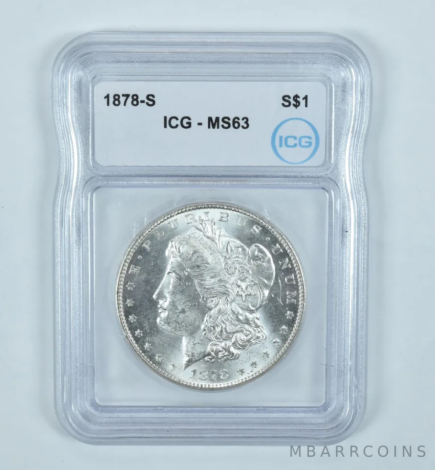 1878-S Morgan Silver Dollar MS63 ICG