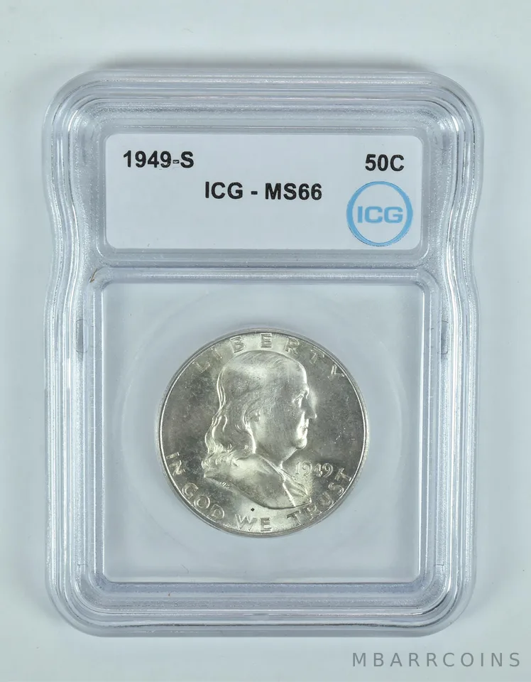 1949-S Franklin Half Dollar MS66 ICG