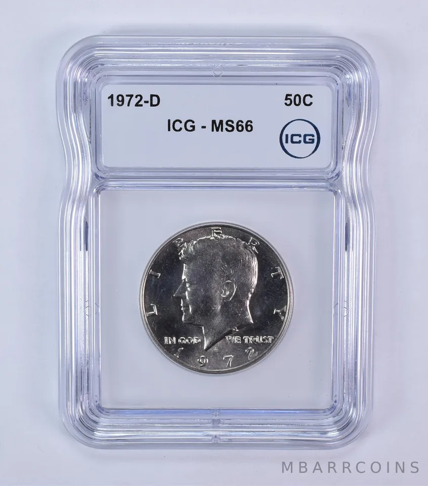 1972-D Kennedy Half Dollar MS66 ICG