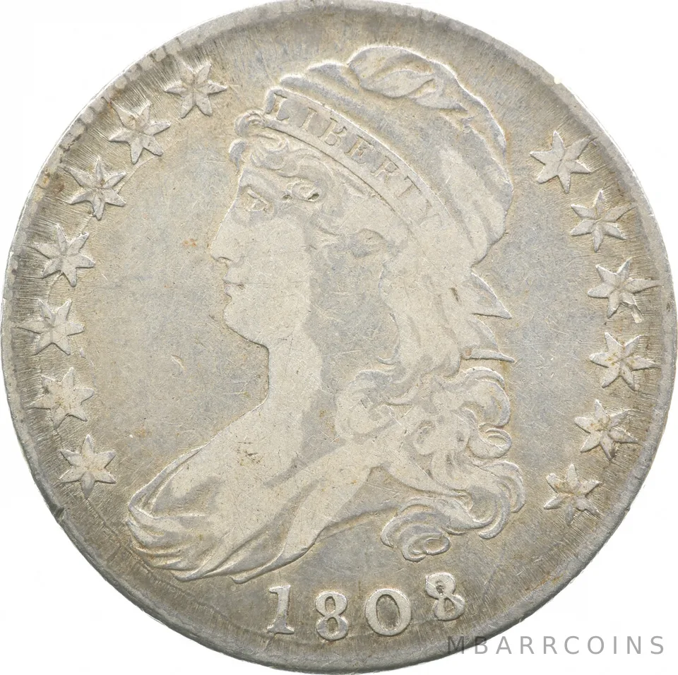 1808/7 Capped Bust Half Dollar a6942